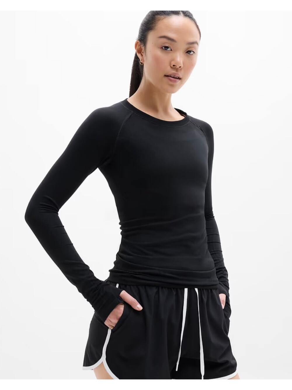 Athleta Momentum Seamless Long Sleeve Women's Small